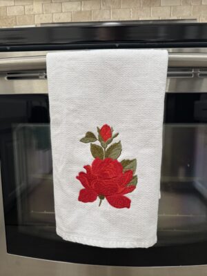 roses towel Roses tea towel