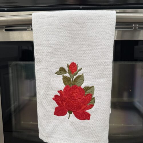 roses towel Roses tea towel