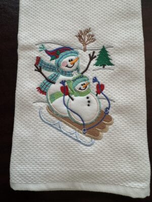 Snowmen towel