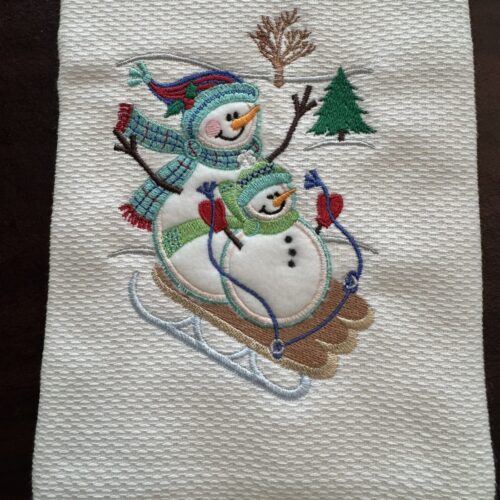 snowmen towel Snowmen towel